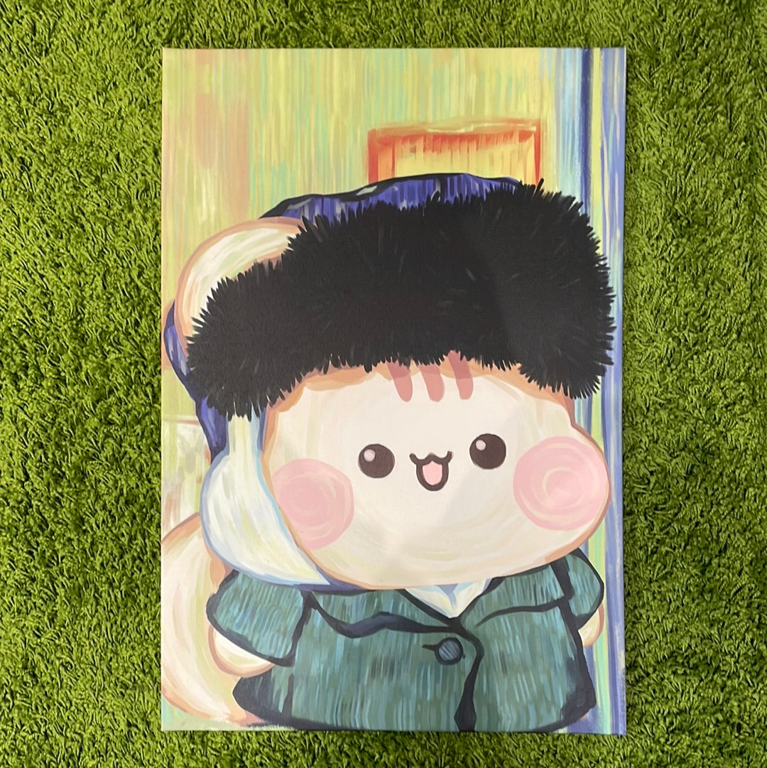 展示品出清梵谷松尼自畫像 (大、小)無框畫(只能順豐、不能選超商寄送)