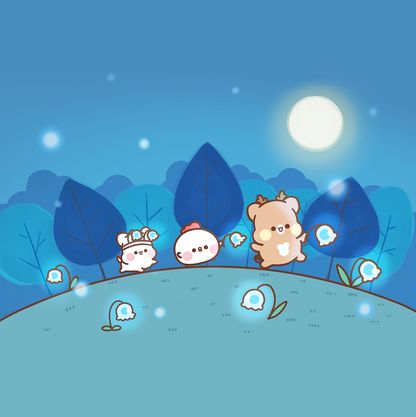 方形大無框畫-星空下探險款